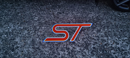 “ST” Emblem Replacement Puddle Unit - MK4 / MK4.5 Focus ST (Multiple Colours)