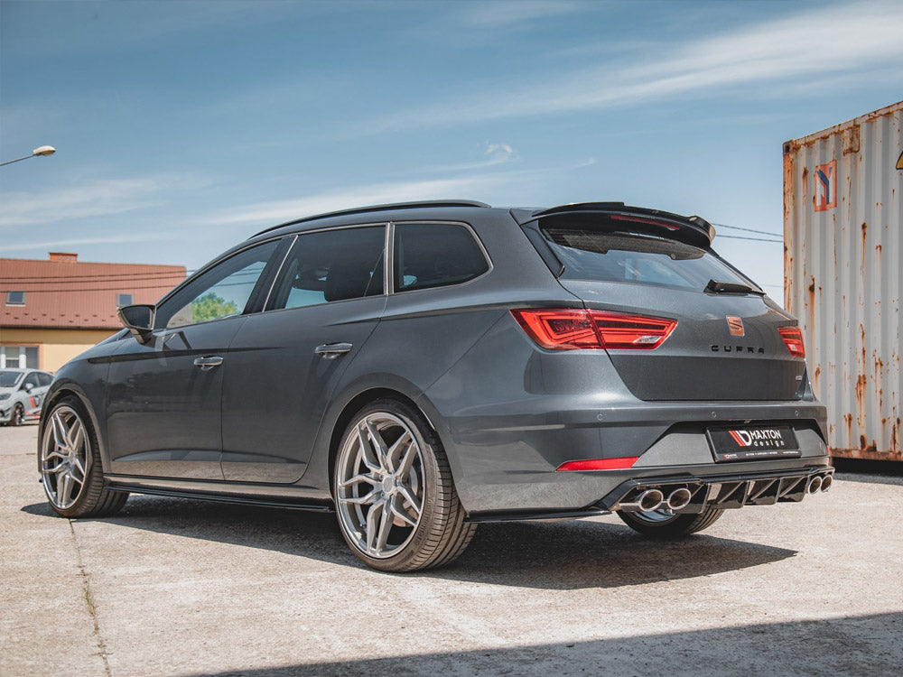 Maxton Design - Rear Side Splitters V.2 Seat Leon Cupra Mk3 FL Sportstourer