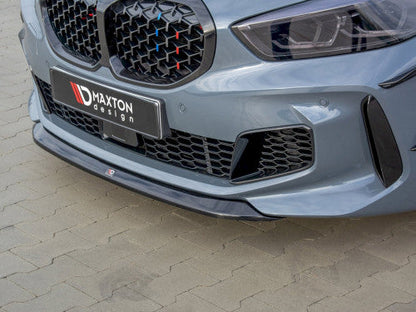 Maxton Design V.2 Gloss Black Front Splitter Lip Spoiler for BMW 1 Series F40 M135i & M Sport (2019-On)