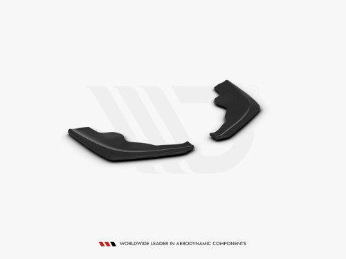 Maxton Design V2 Gloss Black Rear Corner/Side Splitters (Rear Spats) for BMW 1 Series F40 M Sport 2019-on, Rear Bumper Extensions/Lips, Hatchback ABS Trim – Fits M135i