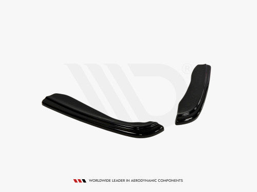 Maxton Design Gloss Black Rear Corner Spats / Rear Side Splitters (Bumper Corner Extensions) for BMW 3 Series E46 Coupe 1999-2003 M Sport/M Tech