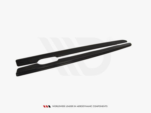 Maxton Design Piano Gloss Black Side Skirts, Sill Extensions, Rocker Panel Splitter Blades (Ground Effects) for BMW 3 Series E46 Coupe 2-Door 1999-2003 M Sport / M-Technic / M Pack / M Paket