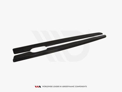 Maxton Design Piano Gloss Black Side Skirts, Sill Extensions, Rocker Panel Splitter Blades (Ground Effects) for BMW 3 Series E46 Coupe 2-Door 1999-2003 M Sport / M-Technic / M Pack / M Paket