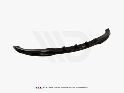Maxton Design Gloss Piano Black Front Splitter / Front Lip / Chin Spoiler for BMW 3 Series E46 Coupe 2-Door LCI Facelift 2002-2007 – ABS Lower Valance, Front Apron Extension, Lower Bumper Lip Air Dam