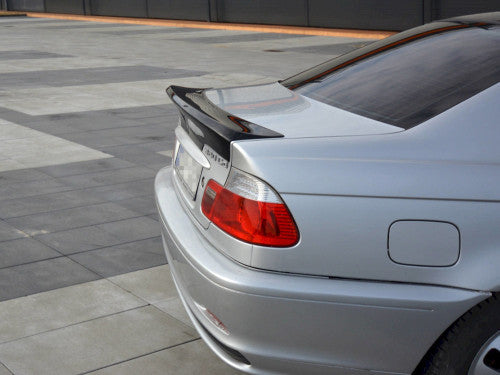 Maxton Design Rear Lip Spoiler / Boot/Trunk Lid Extension for BMW 3 Series E46 Coupe Pre-Facelift (1999-2003) - M3 CSL Style - Paintable ABS (Requires Painting)