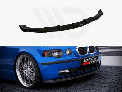 Maxton Design Gloss Black ABS Front Lower Lip Splitter / Chin Spoiler for BMW 3 Series E46 Compact 2000-2004 – Bumper Lip, Aero Valance Extension, Front Air Dam