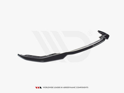 Maxton Design V2 Gloss Piano Black Front Splitter / Front Lip / Chin Spoiler for BMW 3 Series G20 M Sport (2019-2022 Pre-LCI, Pre-Facelift) ABS Front Bumper Lip Kit – Lower Valance, Air Dam, Front Apron/Aero Blade Extension