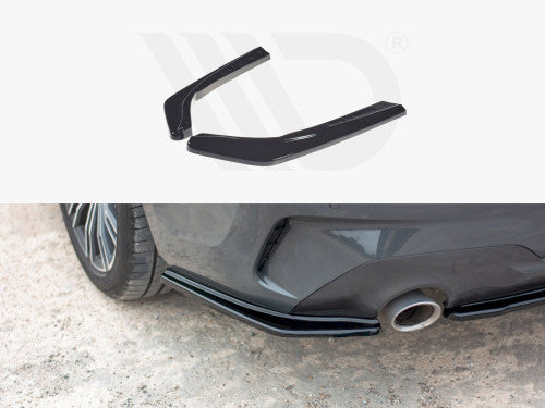 Maxton Design Piano Gloss Black Rear Spats, Rear Corner Splitters & Bumper Extensions for BMW 3 Series G20 M Sport Saloon/Sedan 2019–2022