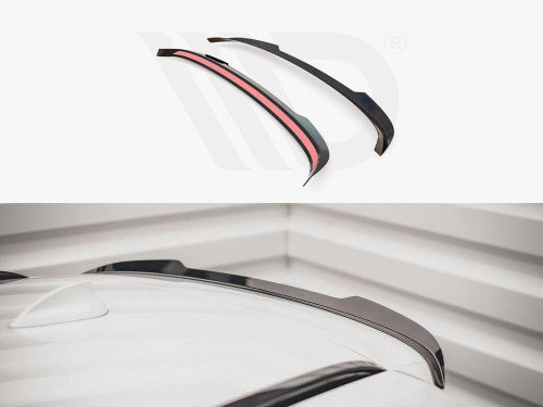 Maxton Design Gloss/Piano Black Roof Lip Spoiler Cap for BMW 3 Series Touring G21 Estate/Wagon (2018-On) M Sport/M Pack | Rear Window/Tailgate Lip Wing | OEM+ ABS Stick-On Roof Edge Extension | 3M Tape No-Drill Fit