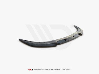 Maxton Design V1 Gloss Piano Black Front Splitter Front Lip & Chin Spoiler for BMW 3 Series G20 G21 2018-2022 Saloon/Sedan & Touring/Estate – ABS Lower Bumper Lip Valance/Front Apron Extension Front Air Dam – Fits M Sport & Standard