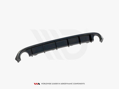 Maxton Design Gloss Piano Black Rear Diffuser / Lower Valance for BMW 3 Series G20/G21 (2018-2022) – Rear Bumper Insert Lip Skirt Splitter Apron Lower Spoiler Overlay, ABS Stick-On No-Drill OEM Style Fit – Saloon Sedan & Touring Estate
