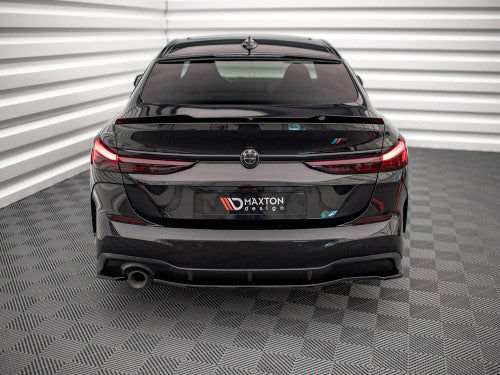 Maxton Design Gloss Piano Black Rear Corner Extensions / Side Splitters / Spats (Winglets) for BMW 2 Series Gran Coupe F44 (2GC) M Sport | M Pack 2019-2025 - Rear Bumper Fins Valance Extensions M Performance Style