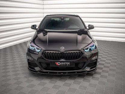 Maxton Design V.1 Gloss Black Front Splitter / Front Lip / Chin Spoiler for BMW 2 Series Gran Coupe F44 (2019+) M Sport/M Pack & M235i – Front Bumper Lip, Lower Valance, Air Dam, M Performance Style ABS, Front Apron Extension
