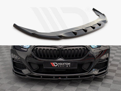 Maxton Design V.1 Gloss Black Front Splitter / Front Lip / Chin Spoiler for BMW 2 Series Gran Coupe F44 (2019+) M Sport/M Pack & M235i – Front Bumper Lip, Lower Valance, Air Dam, M Performance Style ABS, Front Apron Extension