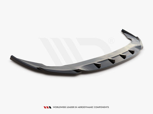 Maxton Design V.1 Gloss Black Front Splitter / Front Lip / Chin Spoiler for BMW 2 Series Gran Coupe F44 (2019+) M Sport/M Pack & M235i – Front Bumper Lip, Lower Valance, Air Dam, M Performance Style ABS, Front Apron Extension