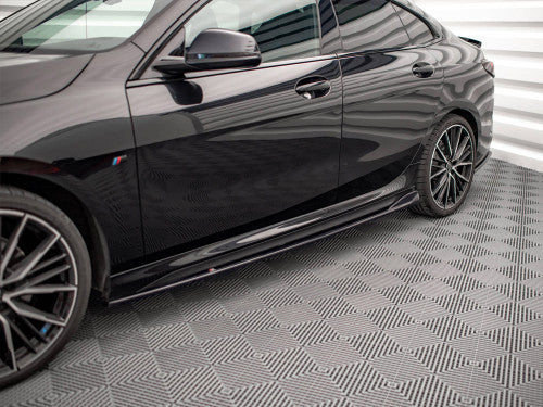 Maxton Design V.2 Gloss Black Side Skirts Diffusers/Extensions for BMW 2 Series Gran Coupe F44 M Sport (M Pack) & M235i (2019+)