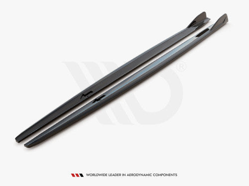 Maxton Design V.2 Gloss Black Side Skirts Diffusers/Extensions for BMW 2 Series Gran Coupe F44 M Sport (M Pack) & M235i (2019+)