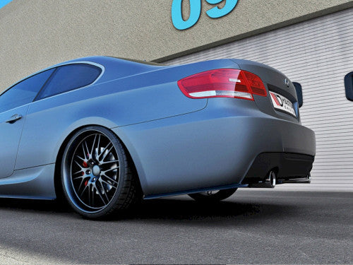 Maxton Design Rear Side Splitters / Corner Spats / Bumper Extensions – Gloss Black ABS for BMW 3 Series E92 Coupe M Sport (Pre-LCI) 2006-2009 – Rear Skirt Winglets Diffuser End Caps Pair