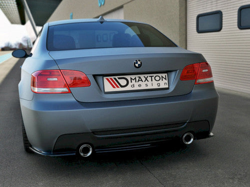 Maxton Design Rear Side Splitters / Corner Spats / Bumper Extensions – Gloss Black ABS for BMW 3 Series E92 Coupe M Sport (Pre-LCI) 2006-2009 – Rear Skirt Winglets Diffuser End Caps Pair