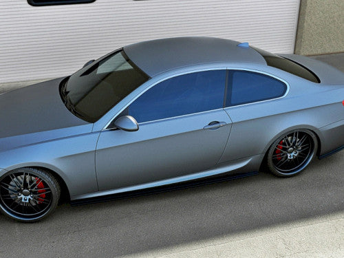 Maxton Design ABS Gloss Black Side Skirt Splitters/Extensions for BMW 3 Series E92 Coupe M Sport 20062009 (Pair) with Fitting Kit