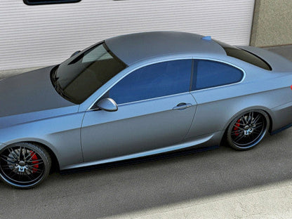 Maxton Design ABS Gloss Black Side Skirt Splitters/Extensions for BMW 3 Series E92 Coupe M Sport 20062009 (Pair) with Fitting Kit