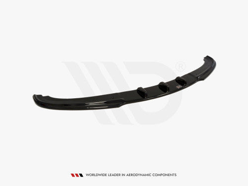 Maxton Design Gloss Black Front Splitter Lip Spoiler (Chin Spoiler/Air Dam/Lower Valance) for BMW 3 Series E90 E91 LCI Facelift 2008-2011 | ABS Front Bumper Lip Extension | Saloon/Sedan & Touring/Estate/Wagon