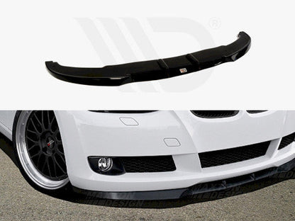 Maxton Design Gloss Black Front Splitter / Front Bumper Lip Spoiler for BMW 3 Series E92/E93 Pre-Facelift (Pre-LCI) Coupe & Convertible 2006-2010