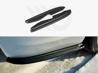 Maxton Design Gloss Piano Black Rear Side/Corner Splitters for BMW 3 Series E90 Saloon/Sedan M Sport (M-Tech) 2004-2008 - Rear Spats Bumper Corner Extensions Winglets/Fins - ABS Plastic Pair for 320i 320d 325i 330i 335i