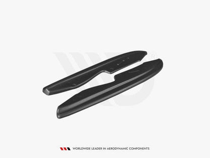 Maxton Design Gloss Piano Black Rear Side/Corner Splitters for BMW 3 Series E90 Saloon/Sedan M Sport (M-Tech) 2004-2008 - Rear Spats Bumper Corner Extensions Winglets/Fins - ABS Plastic Pair for 320i 320d 325i 330i 335i
