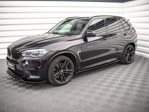Maxton Design Gloss Black Side Skirts for BMW X5M (X5 M) F85 2014-2018 | Side Skirt Extensions Splitters Sill Extensions Side Blades Rocker Panel Diffusers | Pair