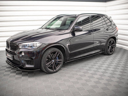 Maxton Design Gloss Black Side Skirts for BMW X5M (X5 M) F85 2014-2018 | Side Skirt Extensions Splitters Sill Extensions Side Blades Rocker Panel Diffusers | Pair