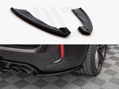 Maxton Design Gloss Black Rear Corner Spats/Side Splitters for BMW X5 M/X5M F85 (2014-2018) – Rear Bumper Trims, Add-Ons, Apron Extensions, Lip Spoilers/Bumper Blades – ABS Pair + Fitting Kit