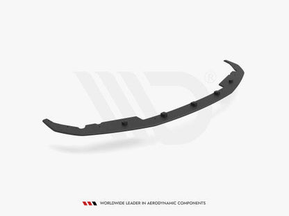 Maxton Design Street Pro Front Splitter, Front Lip & Chin Spoiler for BMW 4 Series G22 Coupe M Sport/M Pack (2020+) - Matte Black 10mm | Front Bumper Lip, Air Dam, Front Apron/Lower Valance Extension | Red Core Accent Option