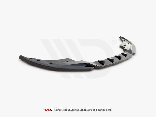 Maxton Design V.4 Gloss Black Front Splitter / Front Lip Spoiler for BMW 4 Series G22 Coupe M Sport (M Pack) 2020+