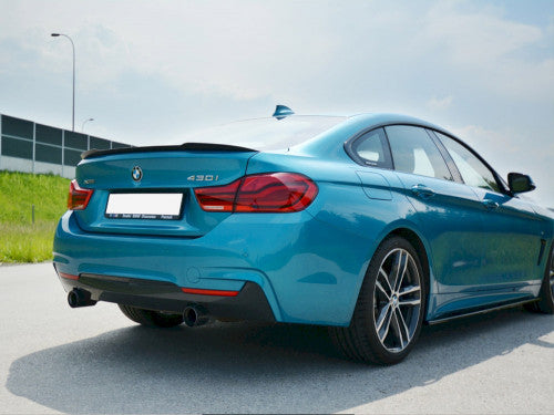 Maxton Design Gloss Black Tailgate/Boot/Trunk Lid Lip Spoiler (Ducktail) for BMW 4 Series F36 Gran Coupe 2013-2017 – Rear Decklid Extension, Stick-On 3M, Fits M Sport & SE