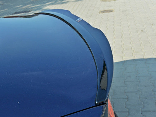 Maxton Design Gloss Piano Black Rear Wing Add-On Spoiler Cap for BMW 4 Series F32 Coupe 2013-2016 - Boot/Trunk Lip Decklid Extension Overlay - Fits OEM M Performance Boot Spoiler (51192354500)