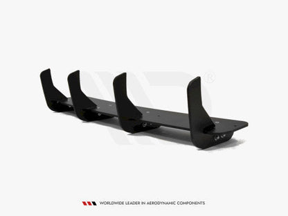 Maxton Design Rear Diffuser/Valance Kit for BMW 4 Series F32 M Sport Coupe 2013-2016 - Rear Apron Lower Bumper Insert with Side Splitters - Rear Skirt Aero Pack - Hardware Included