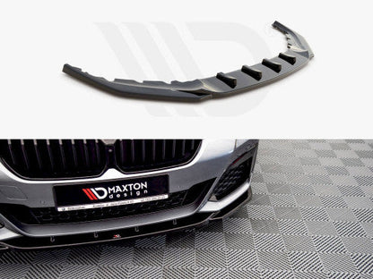 Maxton Design Gloss Black Front Splitter V2 for BMW 5 Series G30 LCI M Sport (M-Pack) 2020+ Front Lip Spoiler