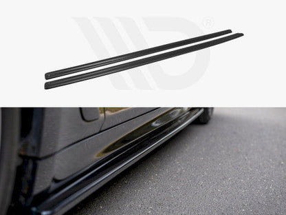 Maxton Design Gloss Piano Black Sill Extensions / Rocker Panel Side Skirt Splitters Lips Diffusers Side Blades for BMW 5 Series 5er G30 G31 M Sport 2017-2025 Saloon Sedan & Touring Estate Wagon