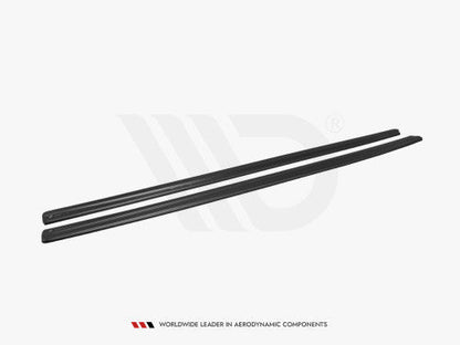 Maxton Design Gloss Piano Black Sill Extensions / Rocker Panel Side Skirt Splitters Lips Diffusers Side Blades for BMW 5 Series 5er G30 G31 M Sport 2017-2025 Saloon Sedan & Touring Estate Wagon