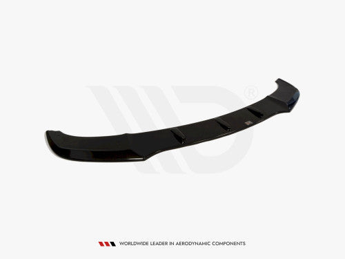 Maxton Design V1 Gloss Piano Black Front Splitter Lip for BMW 5 Series F10/F11 M Sport (2011-2016) - Front Bumper Lip / Chin Spoiler / Front Spoiler Extension - Saloon/Sedan & Touring/Estate/Wagon