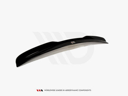 Maxton Design Gloss Black Rear Roof Spoiler/Lip Cap - Tailgate/Hatch Top Wing Extension for BMW 5 Series F11 Touring Estate/Wagon (2011+) - Roof Edge Blade Fin, ABS, 3M Tape