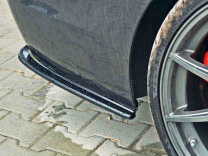 Maxton Design Gloss Black Rear Side Splitters, Rear Spats & Corner Extensions for BMW 5 Series F11 Touring Estate/Wagon M Sport (M-Pack) 2011-2017 - Pair - Rear Bumper Lip/Diffuser Extensions - Quad Exhaust Compatible (Two Double Tips)