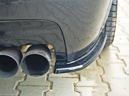 Maxton Design Gloss Black Rear Side Splitters, Rear Spats & Corner Extensions for BMW 5 Series F11 Touring Estate/Wagon M Sport (M-Pack) 2011-2017 - Pair - Rear Bumper Lip/Diffuser Extensions - Quad Exhaust Compatible (Two Double Tips)