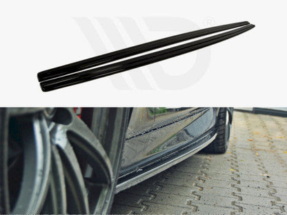 Maxton Design Gloss Black Side Skirt Diffusers/Extensions for BMW 5 Series F10 F11 M Sport & M5 (2011-2017)