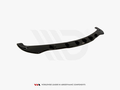 Maxton Design Gloss Piano Black Front Splitter / Front Lip Chin Spoiler for BMW 5 Series E60 E61 2003-2007 Pre-LCI Pre-Facelift | Saloon Touring Estate | ABS Bumper Lip / Air Dam | Fits Standard SE Non M Sport Front Bumper