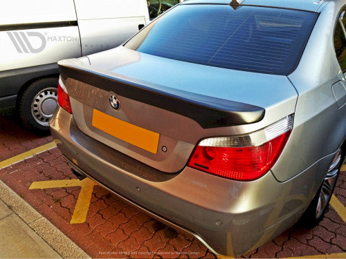 Maxton Design Bootlid Lip Spoiler for BMW 5 Series E60 Saloon/Sedan 2003-2010 | ABS Trunk/Decklid Rear Lip Wing Spoiler | OEM+ Aero Tailgate | Fits Pre & Facelift E60 (Not Touring)