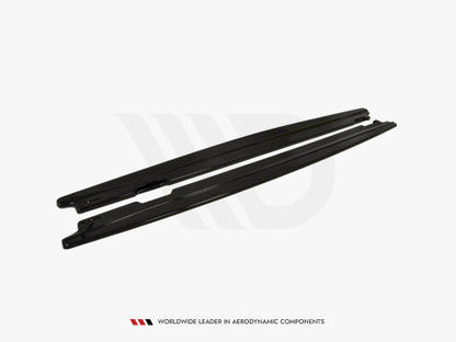 Maxton Design Gloss Black (Piano Black) Side Skirt Extensions/Diffusers/Splitters Side Blades/Sill Extensions for BMW 5 Series E60/E61 Saloon Touring M Sport M-Tech 2003-2010