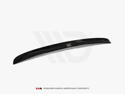 Maxton Design Gloss Piano Black ABS Rear Roof Spoiler Cap/Lip for BMW 5 Series E61 Touring/Estate (Wagon) M Sport (M-Pack) 2003-2010 - Rear Window Spoiler Tailgate Wing Roofline Extension