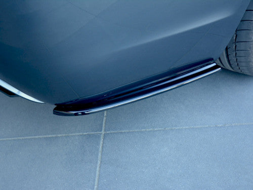 Maxton Design Gloss Black ABS Rear Side Splitters for BMW 5 Series E61 Touring M Sport 2003-2010  Rear Spats / Bumper Corner Extensions (Pair)